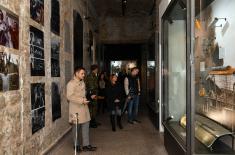 Professors and students of Higher Education Institution for applied studies for Entrepreneurship visit exhibition ‘Defence 78’