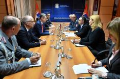 Minister Vulin meets Parliamentary Secretary of the German Ministry of Defence Silberhorn