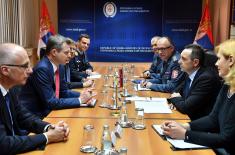 Minister Vulin meets Parliamentary Secretary of the German Ministry of Defence Silberhorn