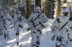 Obuka kadeta Vojne akademije u zimskim uslovima