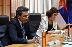 Meeting of Minister Vulin with Ambassador of Spain
