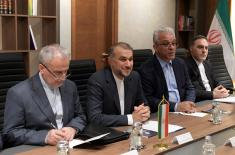 Sastanak ministra Vučevića sa ministrom spoljnih poslova Islamske Republike Iran