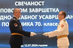Završetak školovanja 70. klase Komandno-štabnog usavršavanja