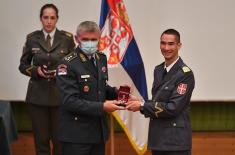 Diplomas awarded to cadets and students of the Military Academy