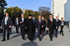 Ministers Vulin and Shoigu visit Church of Saint Sava