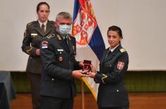 Diplomas awarded to cadets and students of the Military Academy