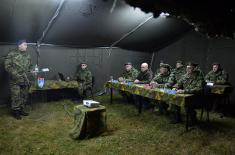 Minister Vučević and General Mojsilović Visit Members of 250th Rocket Brigade on New Year’s Eve