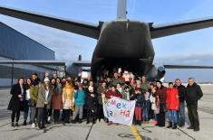 Santa Claus and Good Fairies at Batajnica Airport