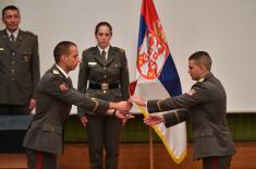 Diplomas awarded to cadets and students of the Military Academy