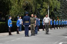 Final rehearsal of the promotion ceremony of the Serbian Armed Forces’ youngest officers