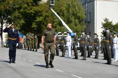 Final rehearsal of the promotion ceremony of the Serbian Armed Forces’ youngest officers