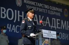 Final rehearsal of the promotion ceremony of the Serbian Armed Forces’ youngest officers