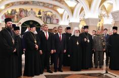 Ministers Vulin and Shoigu visit Church of Saint Sava