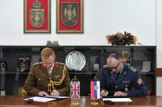 Signing 2018 Bilateral Military Cooperation Ptogramme with the United Kingdom of Great Britain and Northern Ireland