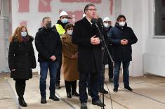 President Vučić: The new Covid hospital in Kruševac will be completed by 15 December