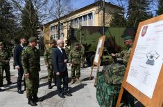 Minister Vučević visits 2nd Army Brigade at Kraljevo’s “Ribnica” Barracks