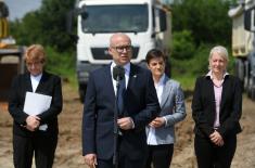 Minister Vučević attends commencement of preparatory works for BIO 4 Campus construction