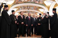 Ministers Vulin and Shoigu visit Church of Saint Sava