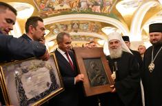 Ministers Vulin and Shoigu visit Church of Saint Sava