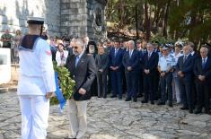 Министар Гашић присуствовао комеморативној свечаности на острву Видо