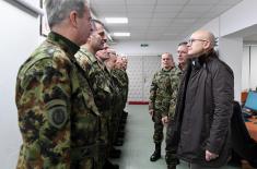 Minister Vučević and General Mojsilović Visit Defence System Operations Centre 