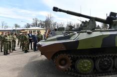 Minister Vučević visits 2nd Army Brigade at Kraljevo’s “Ribnica” Barracks