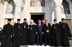 Ministers Vulin and Shoigu visit Church of Saint Sava