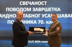 Završetak školovanja 70. klase Komandno-štabnog usavršavanja
