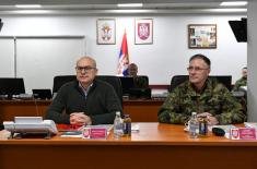 Minister Vučević and General Mojsilović Visit Defence System Operations Centre 