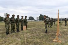 Minister Vulin Visited Members of the Reserve on Training