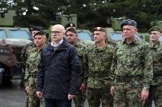 Minister Vučević: Serbian Armed Forces successfully carry out all tasks assigned to them by state