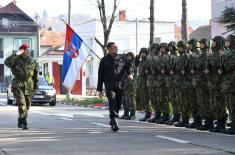 Visit to the Army Training Center in Požarevac