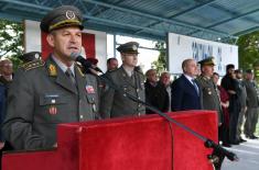 Soldiers and cadets swore an oath to the fatherland