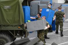 The Serbian Armed Forces are finishing the dismantling of the temporary hospital at the Belgrade Fair
