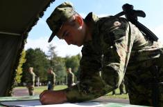 Soldiers and cadets swore an oath to the fatherland