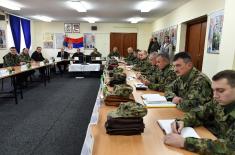 Visit to the Army Training Center in Požarevac