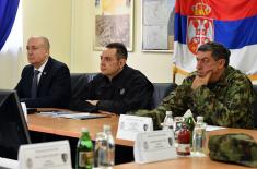 Visit to the Army Training Center in Požarevac