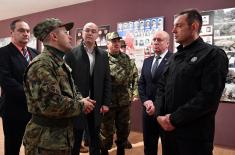 Visit to the Army Training Center in Požarevac