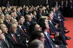 Minister Vučević and General Mojsilović at Celebration of Day of Republika Srpska