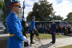 Minister Stefanović Lays Wreath on the Occasion of Anniversary of Death of Major Milan Tepić