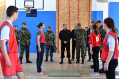 Visit to the Army Training Center in Požarevac