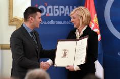 Ceremony marking the Day of Media Centre Odbrana 