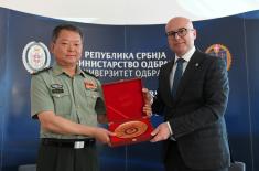 Minister Vučević delivers lecture to Strategic Command Course participants from China