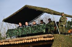 Visit to the Army Training Center in Požarevac