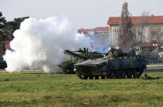Visit to the Army Training Center in Požarevac