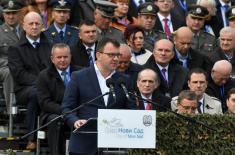 The Serbian Armed Forces at the ceremony in Novi Sad