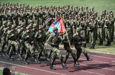 Soldiers and cadets swore an oath to the fatherland