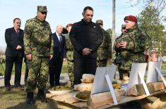 Visit to the Army Training Center in Požarevac