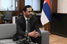 Састанак министра Стефановића са амбасадором УАЕ Дахеријем 
