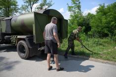 Помоћ Војске Србије у водоснабдевању у општинама Горњи Милановац и Мионица